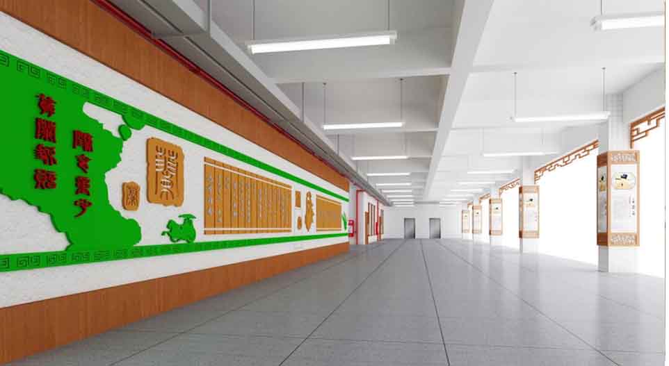 河北学校文化长廊设计